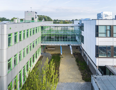 Drone opnamen Campus Kortrijk UGent