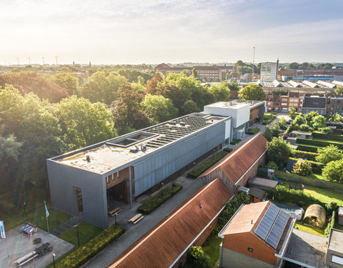 Drone opnamen Campus Kortrijk UGent