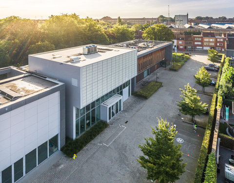 Drone opnamen Campus Kortrijk UGent