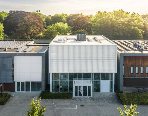 Drone opnamen Campus Kortrijk UGent