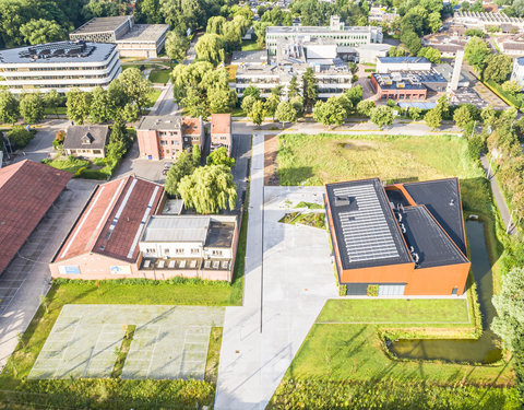 Drone opnamen Campus Kortrijk UGent