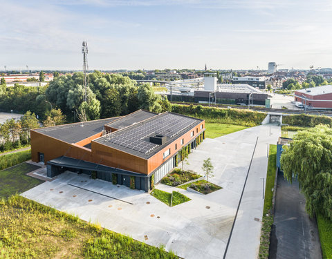 Drone opnamen Campus Kortrijk UGent