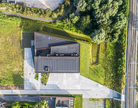 Drone opnamen Campus Kortrijk UGent