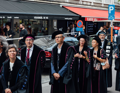 Opening academiejaar 2021/2022, van Boekentoren naar Aula