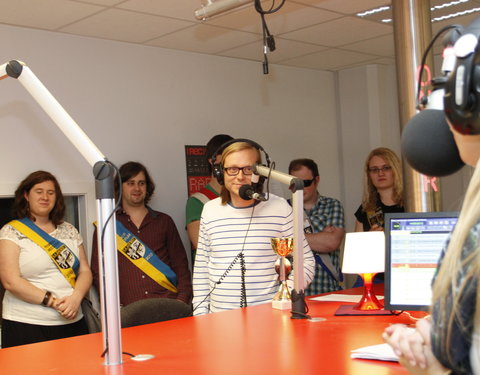 Finale op studentenradio Urgent.fm van Knock Out, de Strijd der Konventen-12179