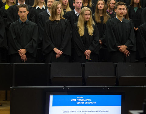 Proclamatie 2021 faculteit Economie en Bedrijfskunde, 2 oktober 2021 10u