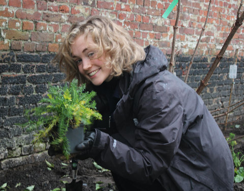 Plantactie op Campus Coupure