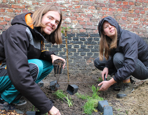 Plantactie op Campus Coupure