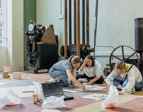 Sfeerbeelden studenten faculteit Ingenieurswetenschappen en Architectuur