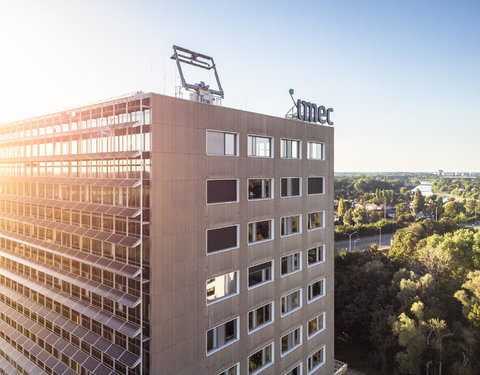 Drone opnamen van iGent gebouw