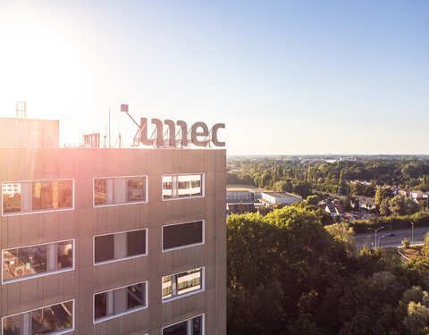 Drone opnamen van iGent gebouw