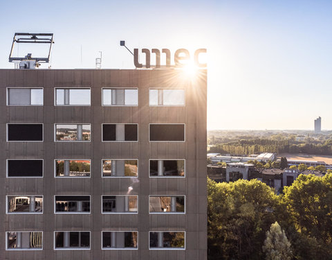 Drone opnamen van iGent gebouw