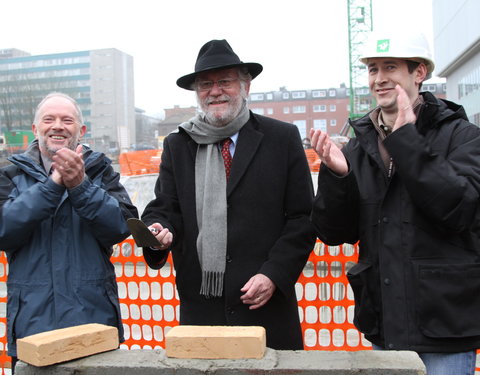 Eerstesteenlegging studentenhomes Kantienberg-13991