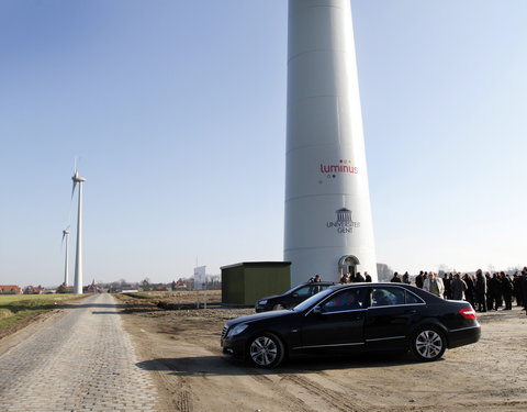 Officiële inhuldiging windmolenpark UGent en SPE-Luminus te Melle-14146