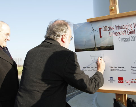 Officiële inhuldiging windmolenpark UGent en SPE-Luminus te Melle-14152