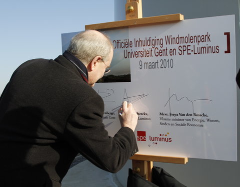 Officiële inhuldiging windmolenpark UGent en SPE-Luminus te Melle-14153