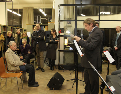 Voorstelling kunstenaarsboek Art(silence) n.a.v. huldiging van prof. Claire Van Damme-1428