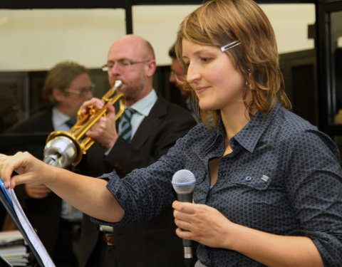 Voorstelling kunstenaarsboek Art(silence) n.a.v. huldiging van prof. Claire Van Damme-1447