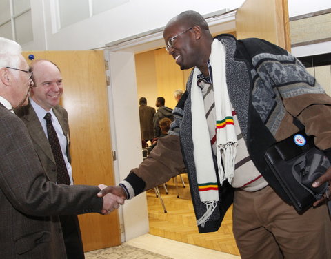 Meeting met vertegenwoordigers van de universiteit van Burundi en drie Congolese universiteiten in de faculteit Bio-ingenieurswe