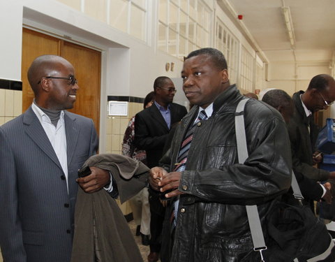 Meeting met vertegenwoordigers van de universiteit van Burundi en drie Congolese universiteiten in de faculteit Bio-ingenieurswe