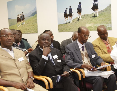 Meeting met vertegenwoordigers van de universiteit van Burundi en drie Congolese universiteiten in de faculteit Bio-ingenieurswe