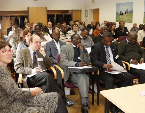 Meeting met vertegenwoordigers van de universiteit van Burundi en drie Congolese universiteiten in de faculteit Bio-ingenieurswe