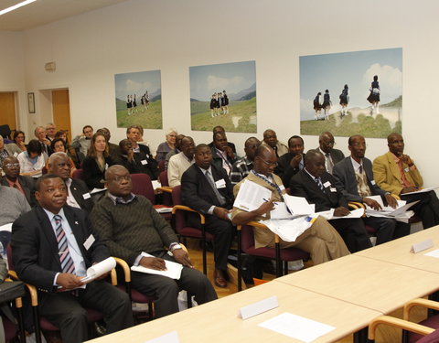 Meeting met vertegenwoordigers van de universiteit van Burundi en drie Congolese universiteiten in de faculteit Bio-ingenieurswe