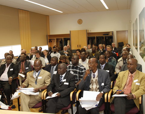 Meeting met vertegenwoordigers van de universiteit van Burundi en drie Congolese universiteiten in de faculteit Bio-ingenieurswe