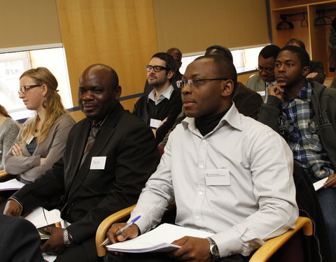 Meeting met vertegenwoordigers van de universiteit van Burundi en drie Congolese universiteiten in de faculteit Bio-ingenieurswe