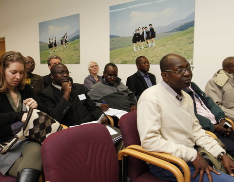 Meeting met vertegenwoordigers van de universiteit van Burundi en drie Congolese universiteiten in de faculteit Bio-ingenieurswe