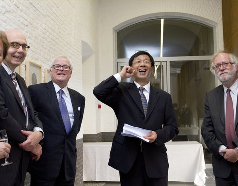 Ontvangst door de vakgroep Procesrecht, Arbitrage en Internationaal Privaatrecht van eredoctor UGent Cao Jianming, procureur-gen