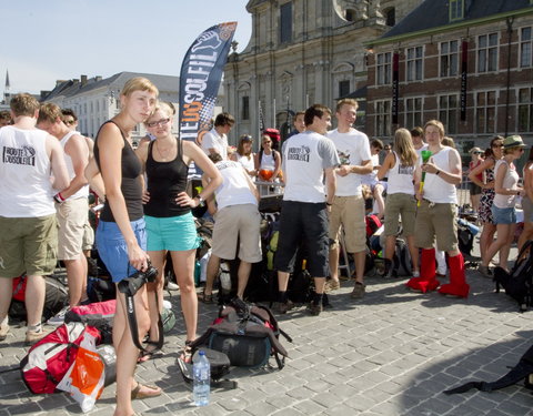 UGent race 'Route du Soleil', liftrace naar Barcelona met 300 UGent studenten-16594