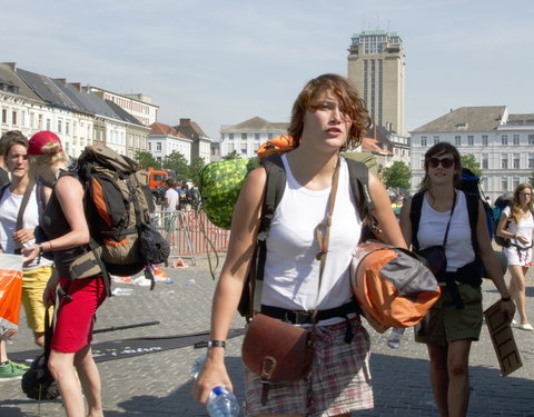 UGent race 'Route du Soleil', liftrace naar Barcelona met 300 UGent studenten-16624