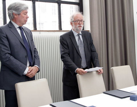 Ondertekening samenwerkingsovereenkomst met de Hogere Zeevaartschool (HZS) voor 2 nieuwe postgraduaatsopleidingen in de Hydrogra