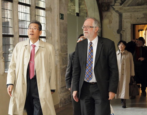 Overleg met delegatie van de  Universiteit van Incheon (UI, Zuid-Korea)-18012