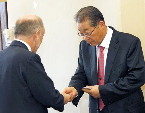 Overleg met delegatie van de  Universiteit van Incheon (UI, Zuid-Korea)-18015