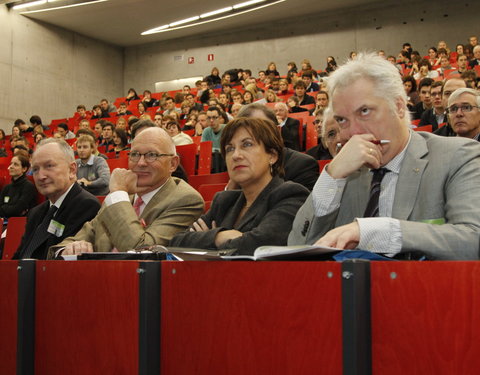 Vlaams Wetenschappelijk Economisch Congres aan UGent, in het kader van het Belgische EU-voorzitterschap en met hoofdthema 'Gloka