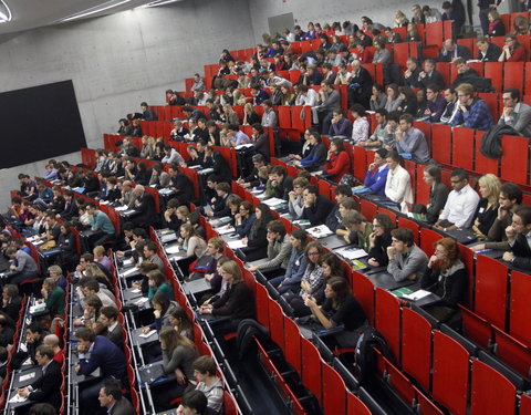 Vlaams Wetenschappelijk Economisch Congres aan UGent, in het kader van het Belgische EU-voorzitterschap en met hoofdthema 'Gloka