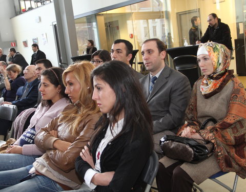 Inauguratie van de cursussen Turks gegeven door het Universitair Centrum voor Talenonderwijs (UCT) van de UGent in samenwerking 