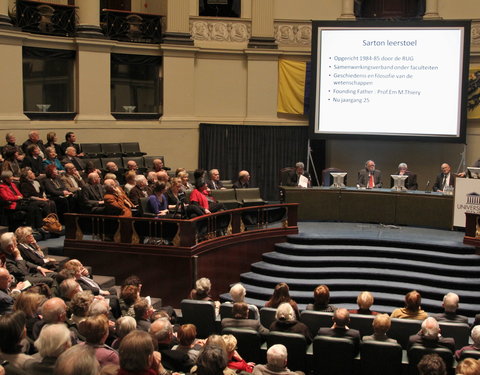 Sarton Leerstoel 2010/2011: lezing door em. prof. Luc Daels met uitreiking van sartonmedaille-18800