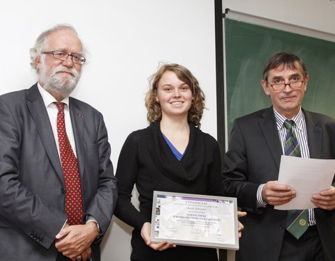 Uitreiking certificaten topstudenten bachelor Diergeneeskunde-20572