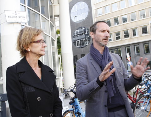 Officiële indienststelling van elektrische oplaadeilanden aan het Olympus fietsstation Zuid (Wilsonplein) en in het UGent rector