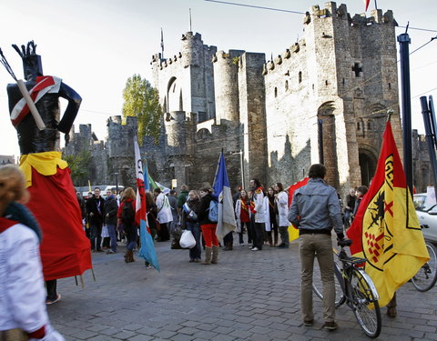 Gravensteenfeesten: ludieke bezetting van het Gravensteen, jaarlijkse herdenking van het eerste studentenbeleg in november 1949 