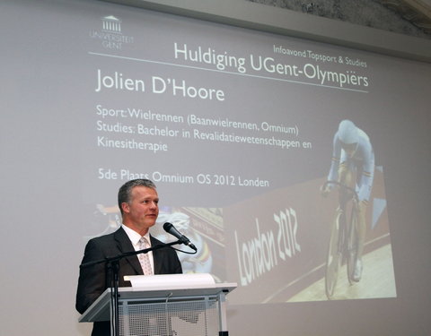 Infosessie topsporters 2012 en huldiging UGent topsporters die deelnamen aan de Olympische en Paralympische Spelen in Londen-217