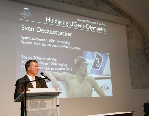 Infosessie topsporters 2012 en huldiging UGent topsporters die deelnamen aan de Olympische en Paralympische Spelen in Londen-217