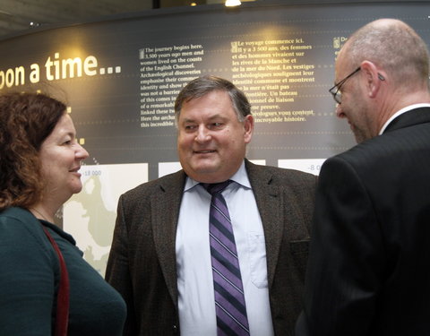 Opening tentoonstelling 'Voorbij de horizon - Samenlevingen in\nKanaal en Noordzee 3500 jaar geleden' in het Provinciaal Erfgoedc