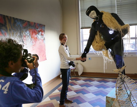 Opening tentoonstelling 'Marine Art, Zeewetenschap zet zeil naar de kunstenwereld', een samenwerking tussen UGent, de Academie v