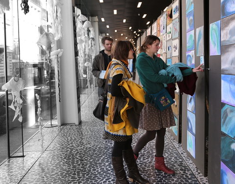 Opening tentoonstelling 'Marine Art, Zeewetenschap zet zeil naar de kunstenwereld', een samenwerking tussen UGent, de Academie v