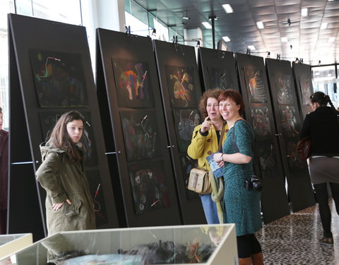 Opening tentoonstelling 'Marine Art, Zeewetenschap zet zeil naar de kunstenwereld', een samenwerking tussen UGent, de Academie v