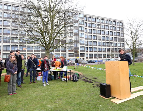 Opening moestuin van StuJardin in faculteit Bio-ingenieurswetenschappen-25087